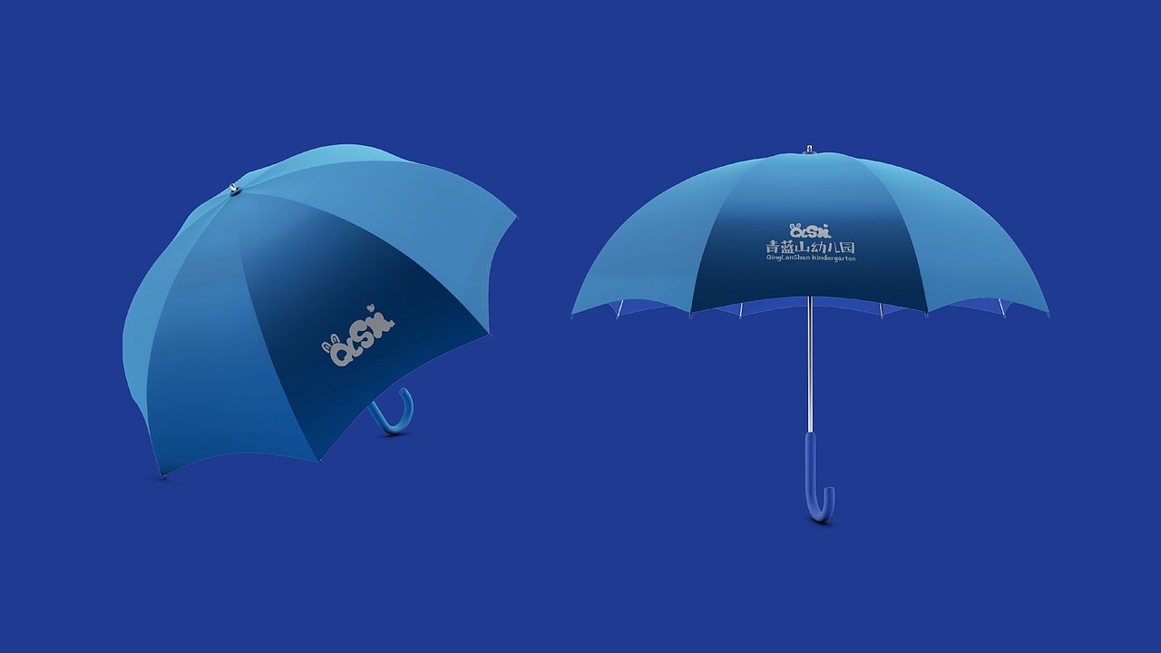 青蓝山幼儿园品牌标志设计