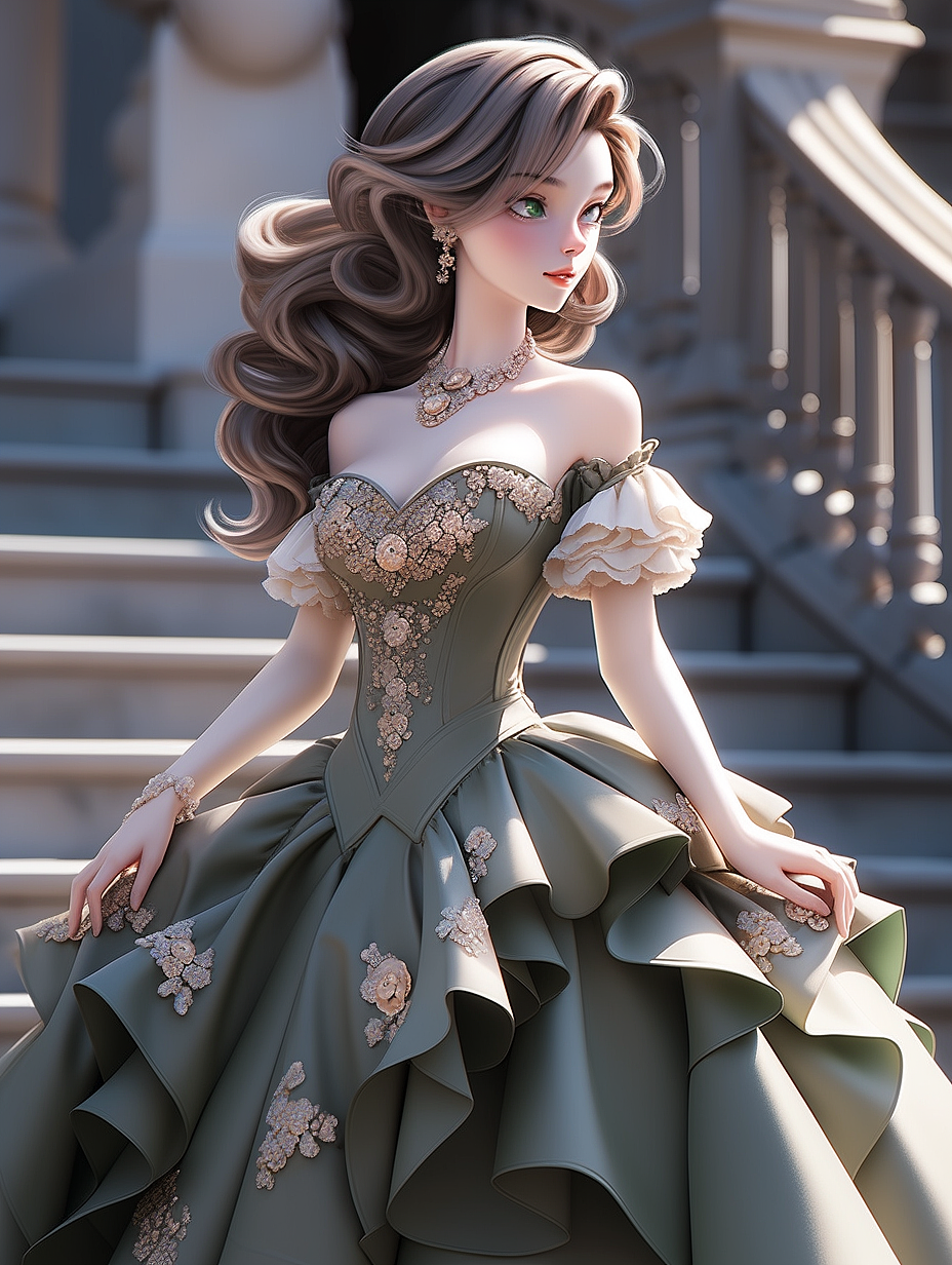 【AI探索】华丽的礼服系列（14）