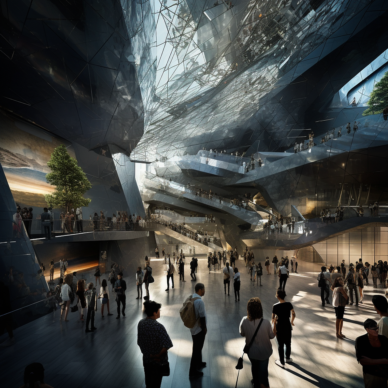 未来文化中心建筑空间概念 (元宇宙)