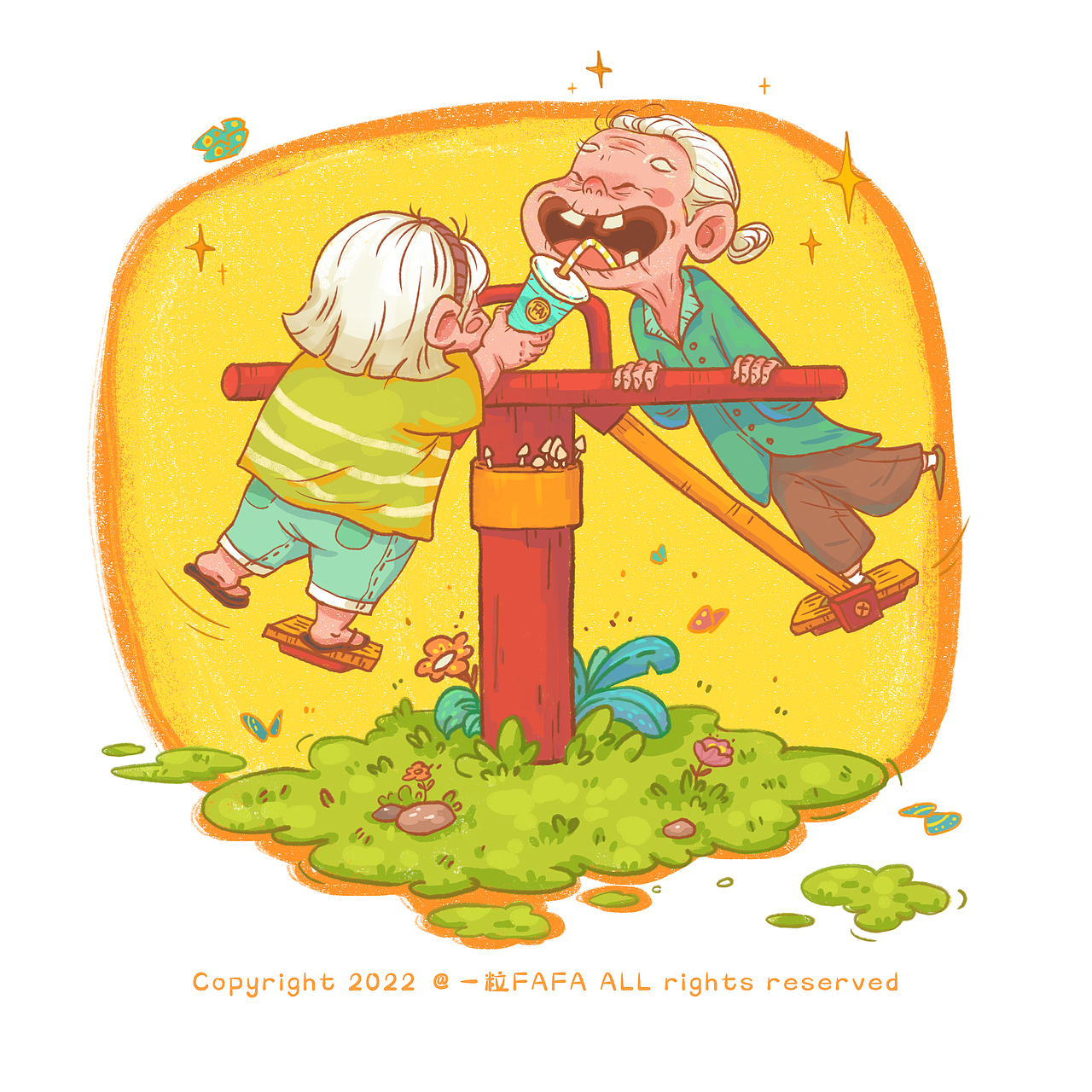 Hi!你好啊（图ZMzEwMTA4MDIw） - 儿童插画 - 站酷设计师一粒FAFA原创素材 - 站酷ZCOOL