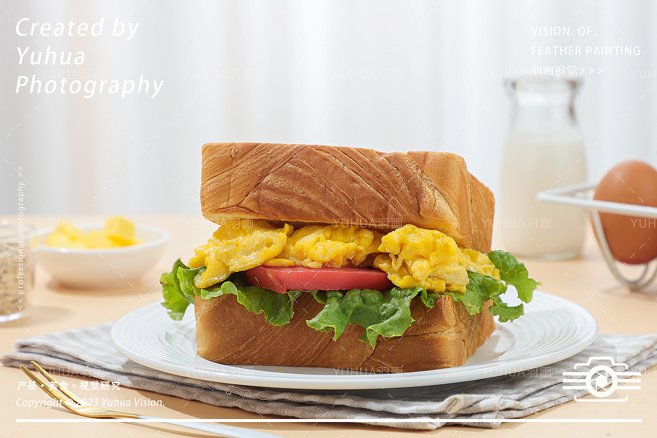 厚切吐司 高钙黄油土司 面包片 烤面包 三明治 汉堡包