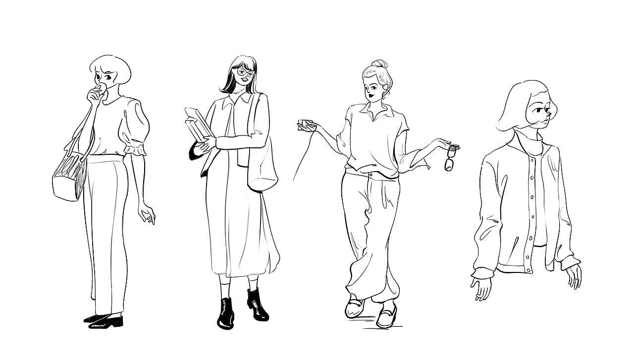 这一年画的一些速写