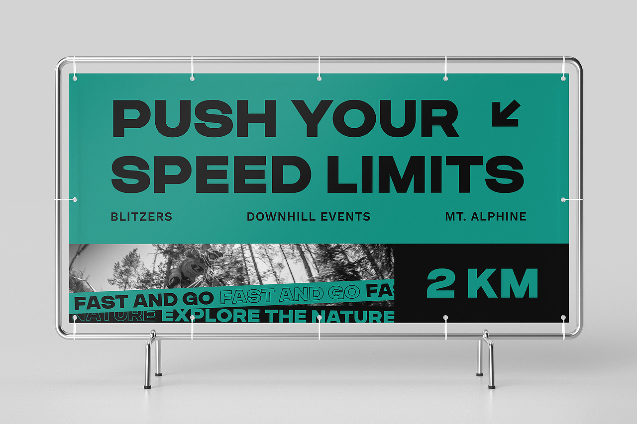 现代简约粗体字时尚品牌标识广告海报封面标题英文字体