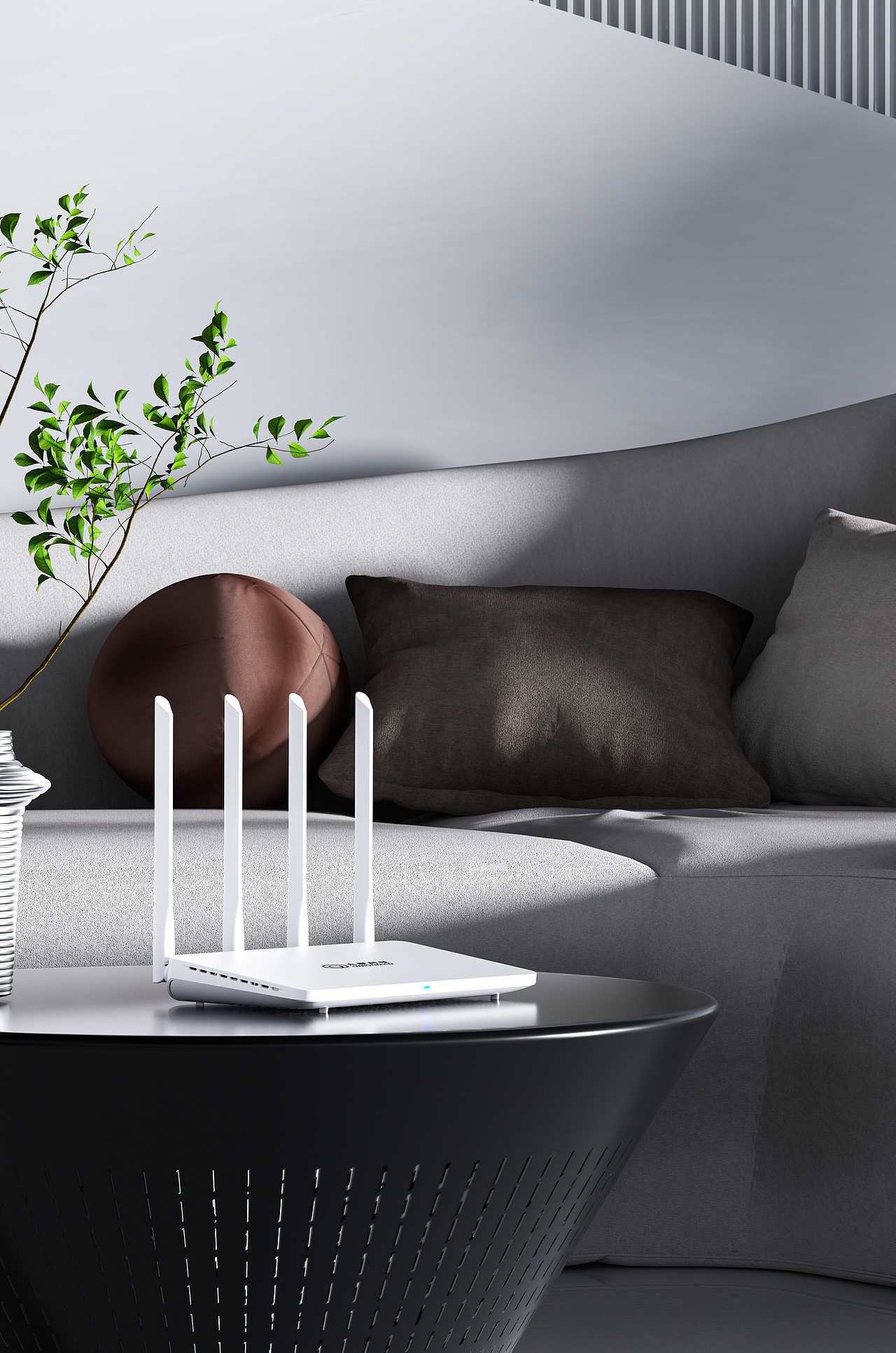 家居风路由器渲染