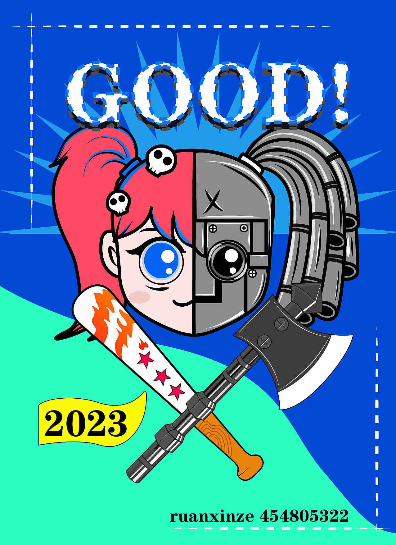 机器人女孩（图ZMzM3MDI0MzQw） - 包装 - 站酷设计师阮丫原创素材 - 站酷ZCOOL