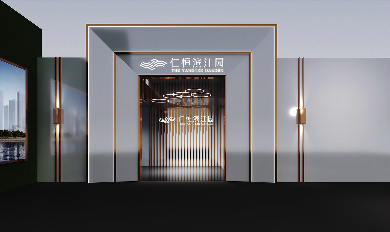 看房通道门头设计