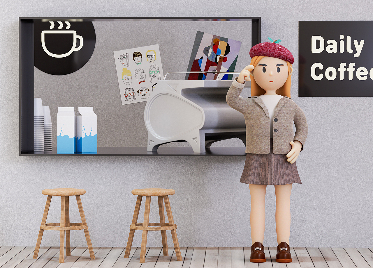 个人物IP场景—车宝的生活（图ZMzM4MTQwOTI4） - IP形象 - 站酷设计师杨查理原创素材 - 站酷ZCOOL