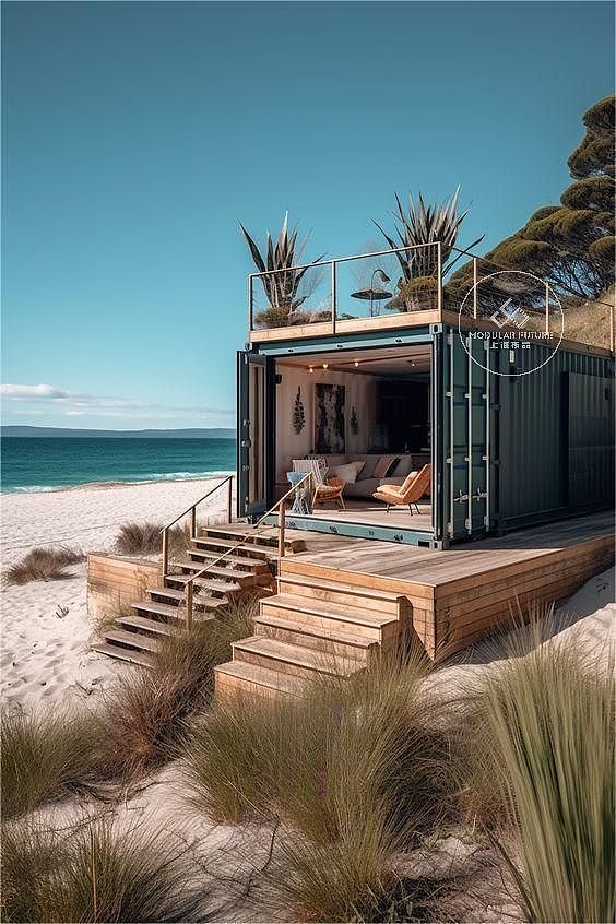 集装箱民宿|集装箱住宅|集装箱轻奢民宿|海边民宿（图ZMzU1NTcyMDg0） - 建筑/空间 - 站酷设计师扬品集装箱定制原创素材 - 站酷ZCOOL
