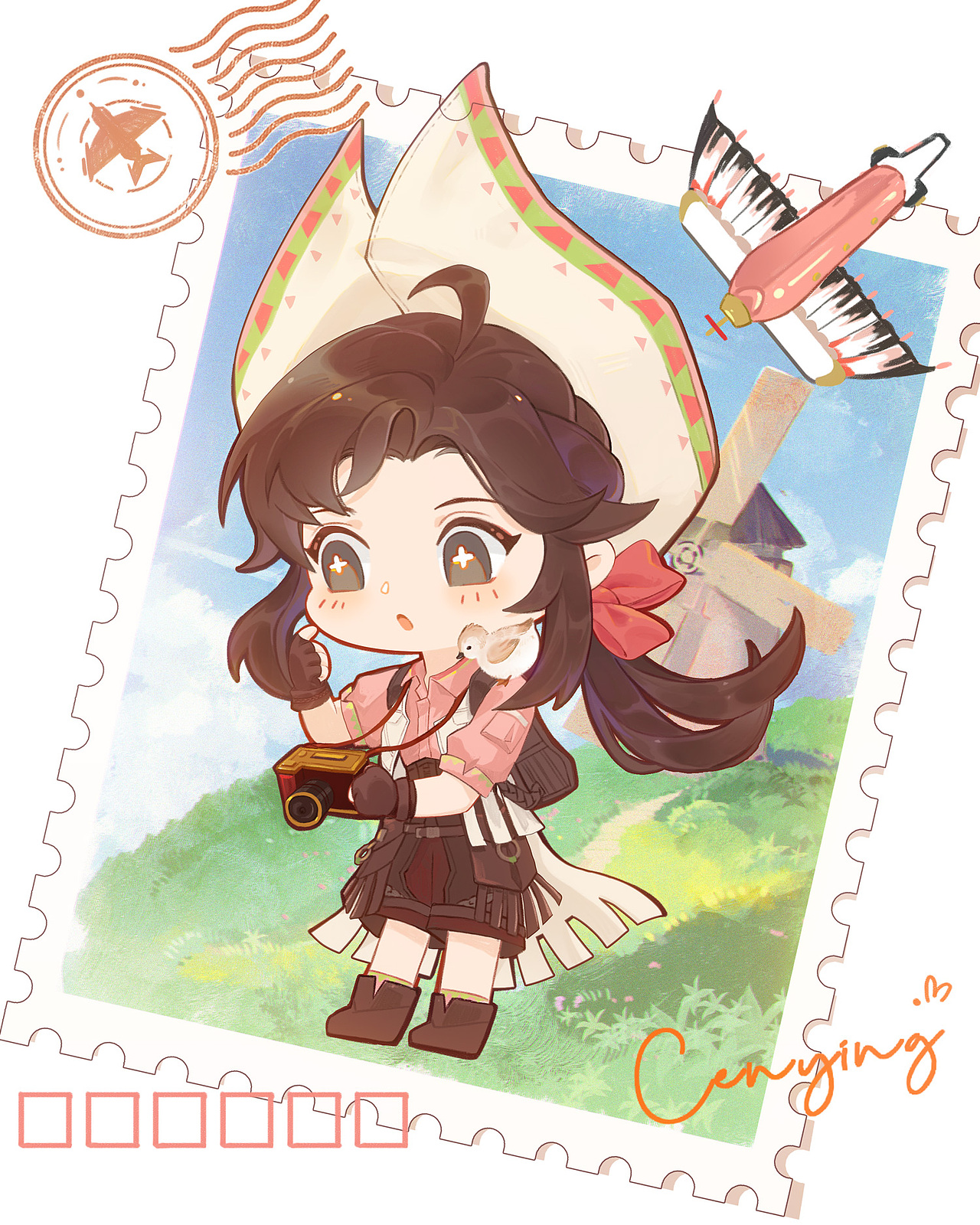 白荆回廊的几个Q版（图ZMzY3MDkyMjUy） - 商业插画 - 站酷设计师华哗画花桦儿原创素材 - 站酷ZCOOL