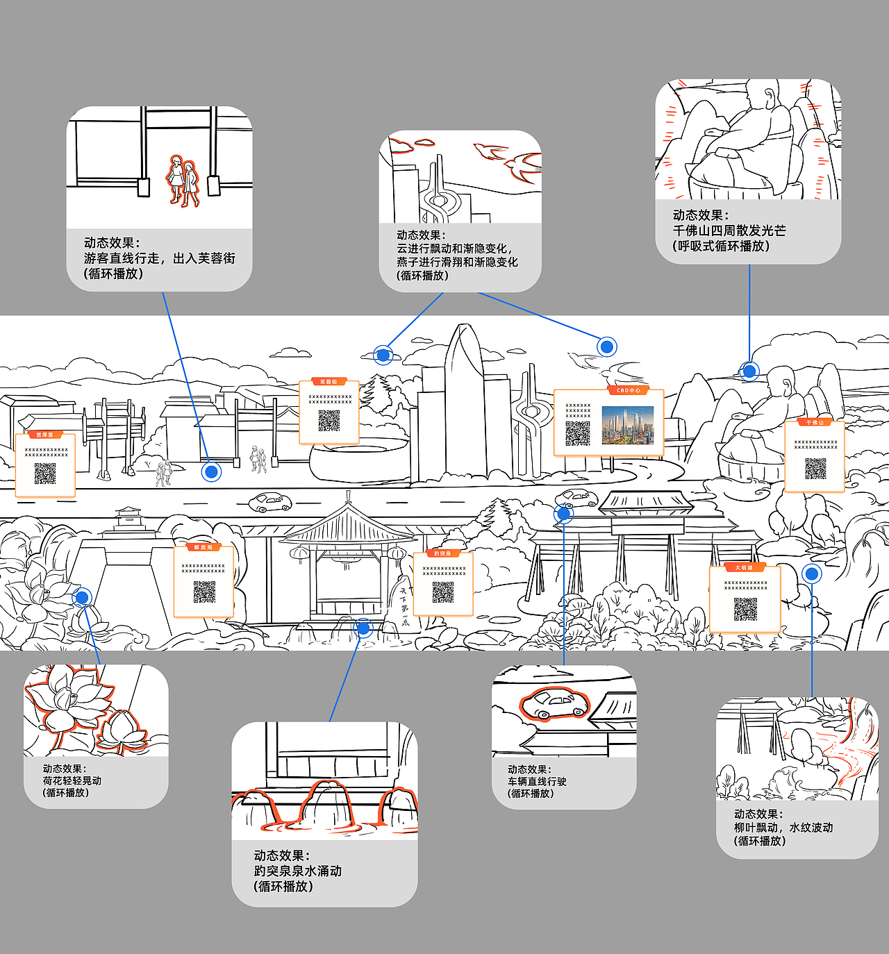 国潮·济南I城市地标动态插画（图ZMzM3MzA2Njcy） - 商业插画 - 站酷设计师Pepe王原创素材 - 站酷ZCOOL