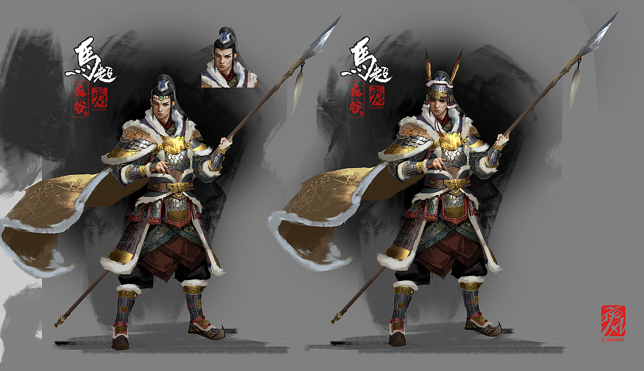 【衣谷三国概念设计】其他角色概念设定（一）（图ZMzIzOTQ1MTQ4） - 概念设定 - 站酷设计师疾风Shawk原创素材 - 站酷ZCOOL