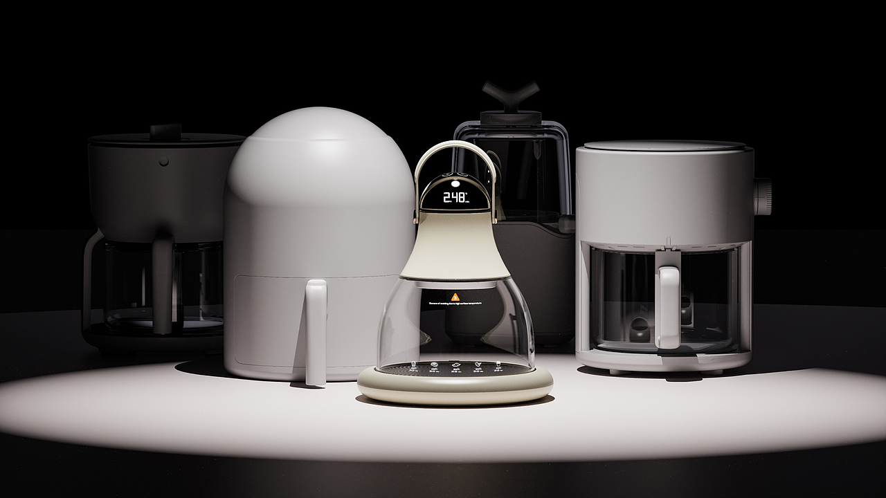 Corelle Brand Glass AirFryer_SeanChow站酷ZCOOL