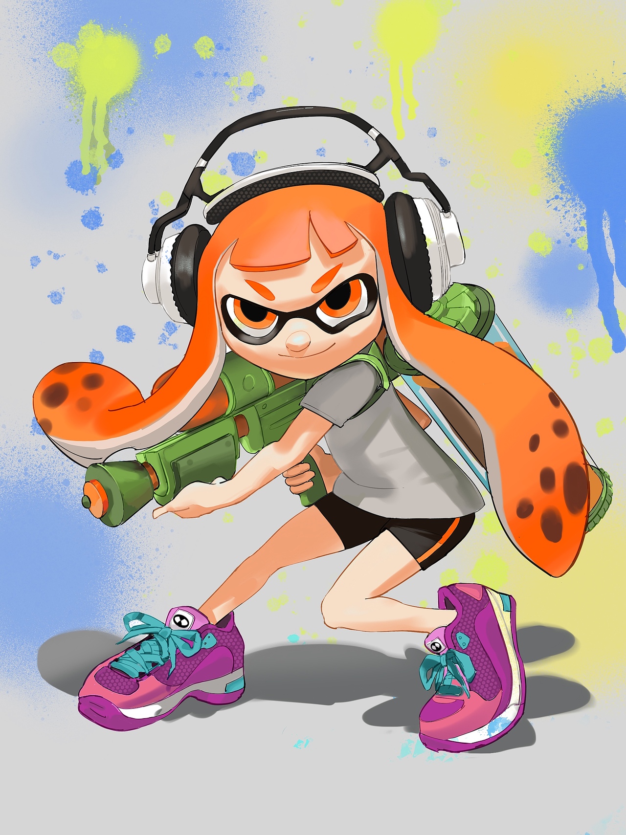 splatoon喷射战士 by procreate