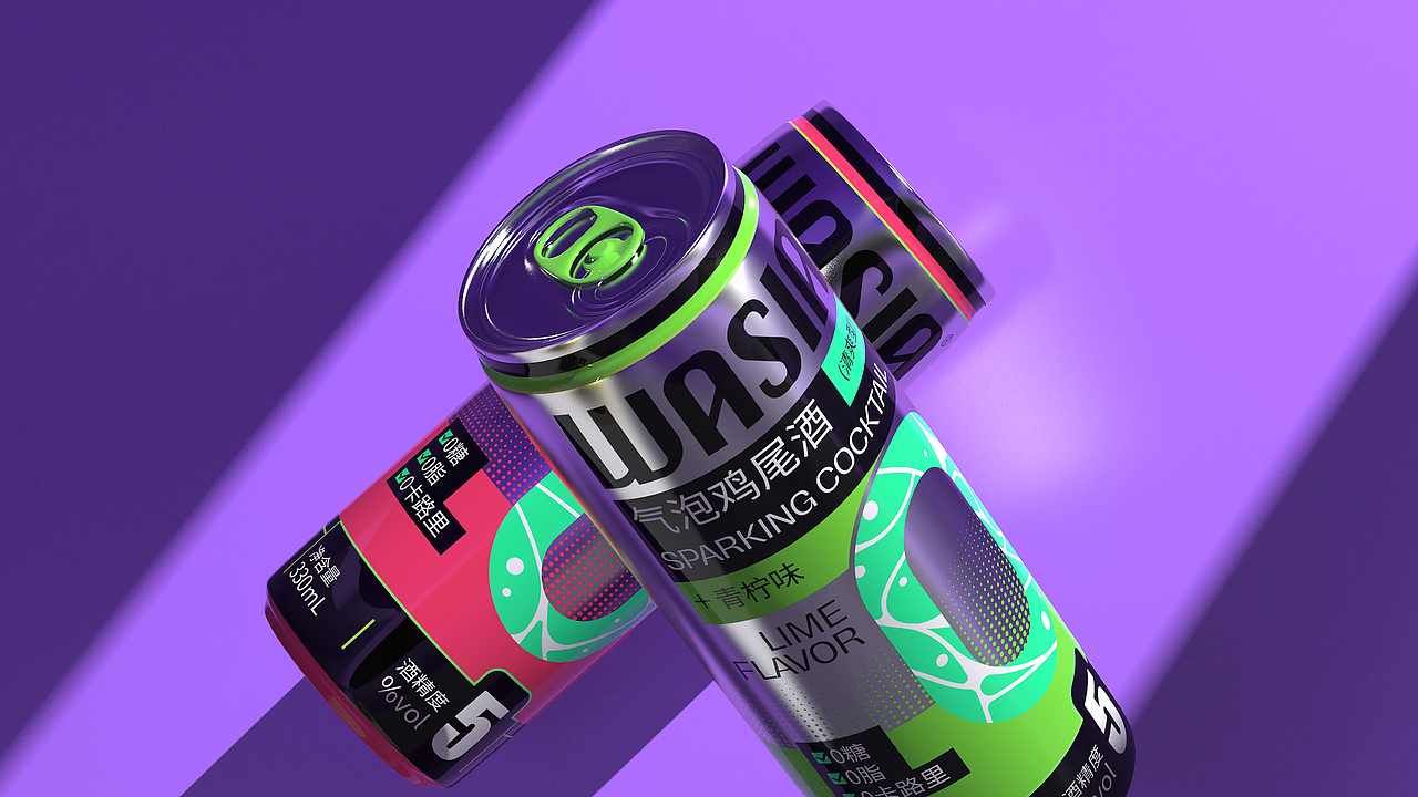 WASIA佤萨气泡鸡尾酒 | 品牌包装全案