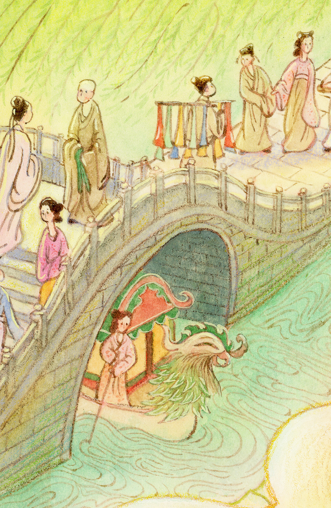 【白蛇传】小青小白|静赏西湖美景（图ZMzU2MDg2OTU2） - 艺术插画 - 站酷设计师施小青原创素材 - 站酷ZCOOL