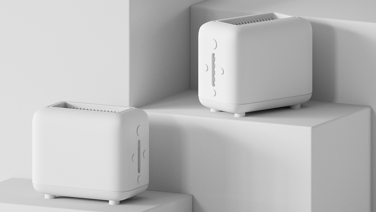 面包机建模渲染练习(100/031)