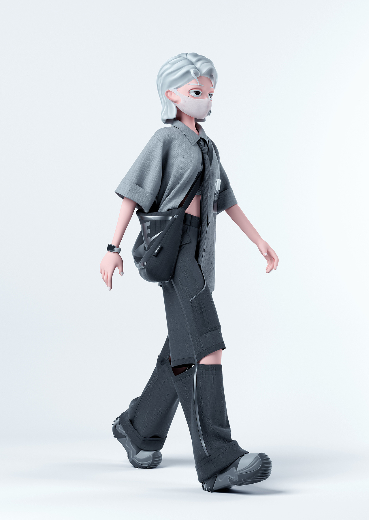 Masked Girl.OOTD?（图ZMzEyMzcxODUy） - 人物/生物 - 站酷设计师是阿年啊原创素材 - 站酷ZCOOL