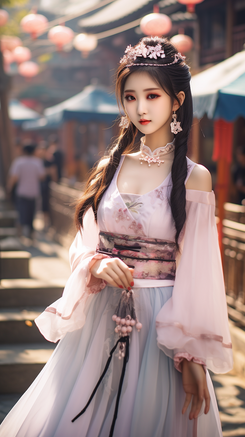 穿汉服的小姐姐8|汉服设计