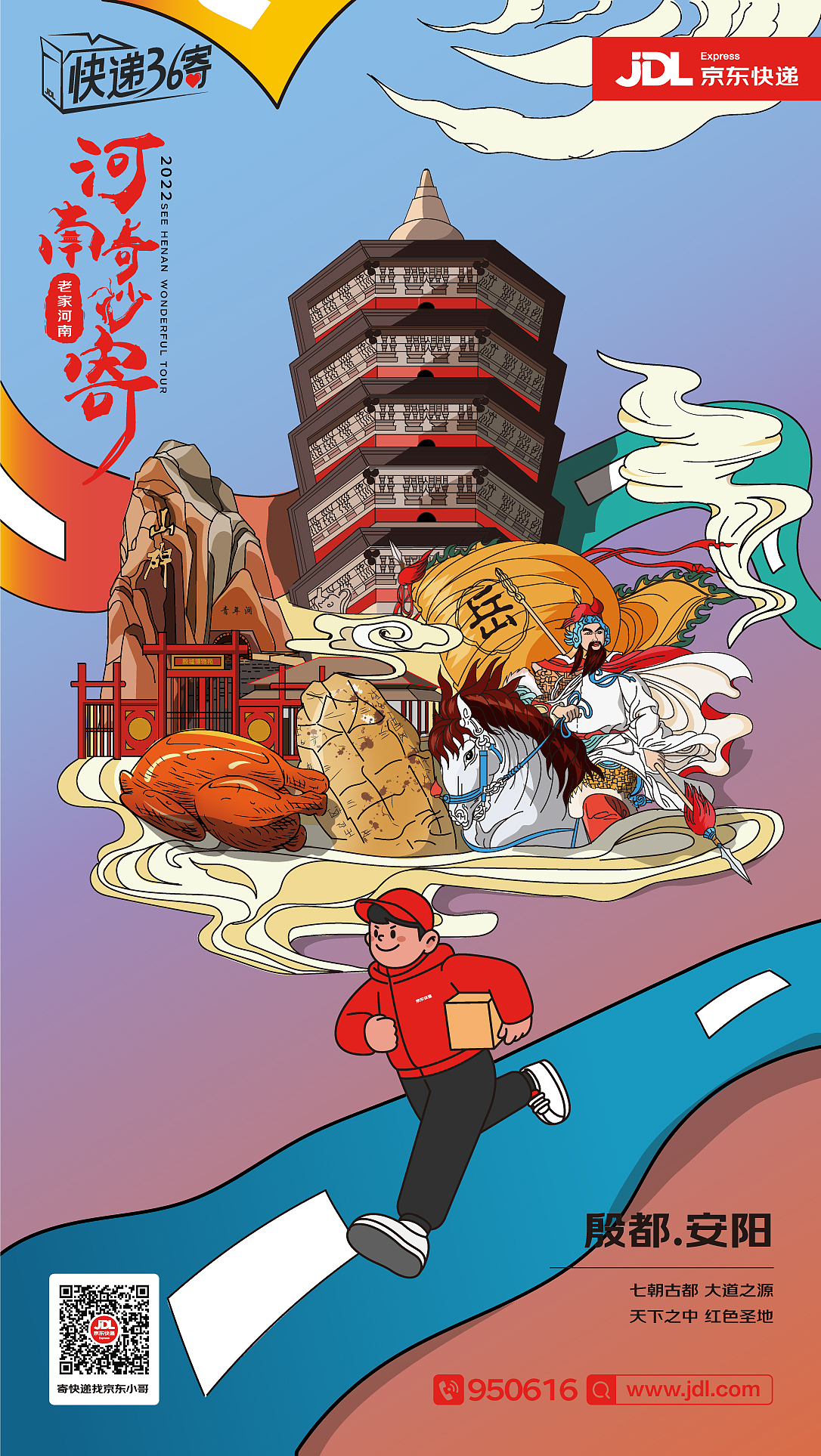 插画 城市海报 河南 郑州 洛阳 商丘 南阳 信阳 开封