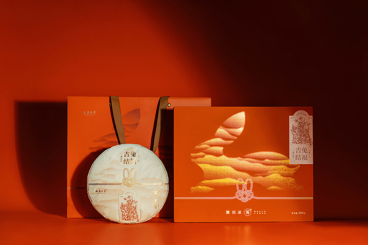 雾雨深®茶业 · 吉兔结福 X 设值:吉兔结福·启封吉祥(图ZMzQwNzc5MDI0) - 包装 - 站酷设计师设值包装设计原创素材 - 站酷ZCOOL