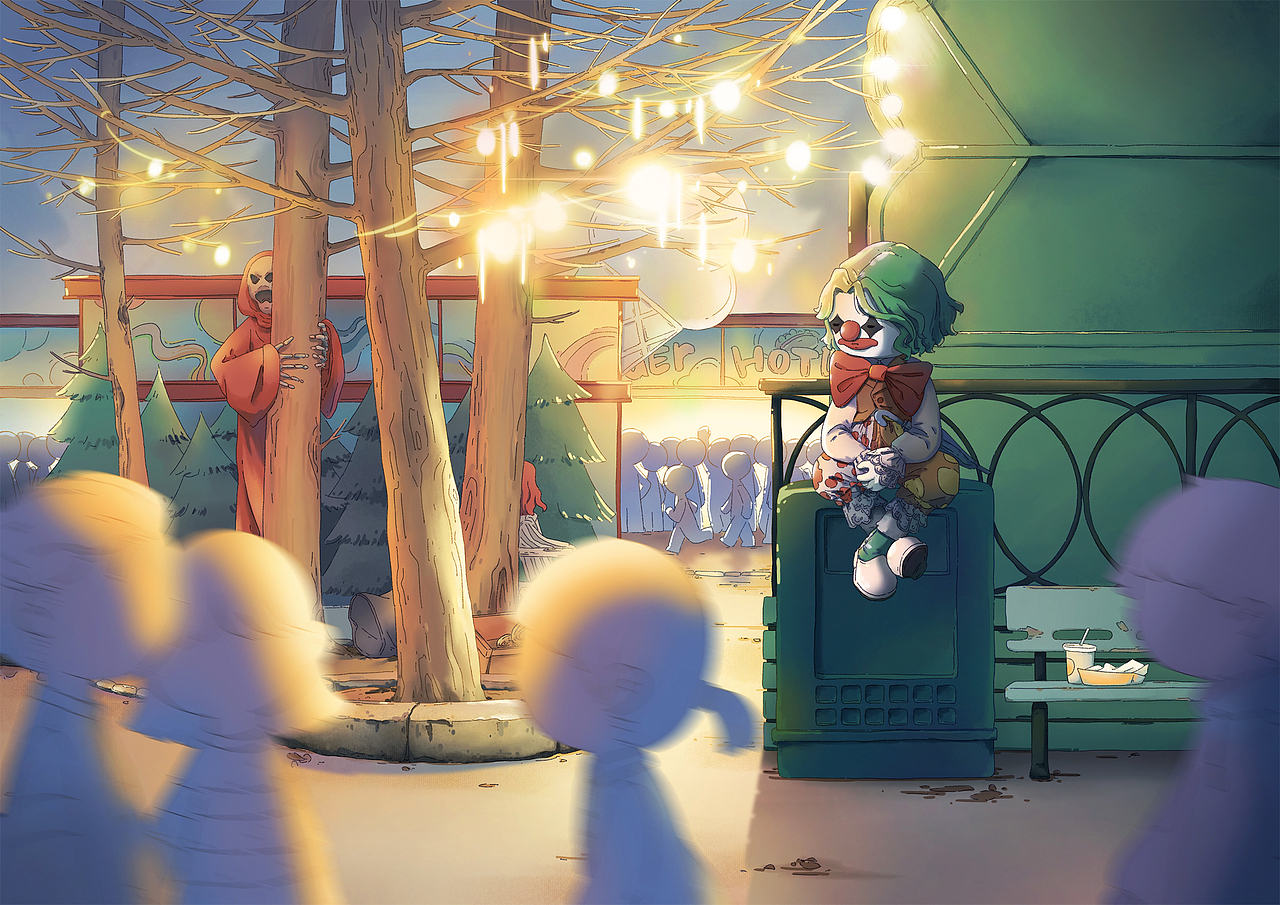 因为小丑不能流眼泪（图ZMzIxOTYzNjMy） - 创作习作 - 站酷设计师大混DaHunnnn原创素材 - 站酷ZCOOL
