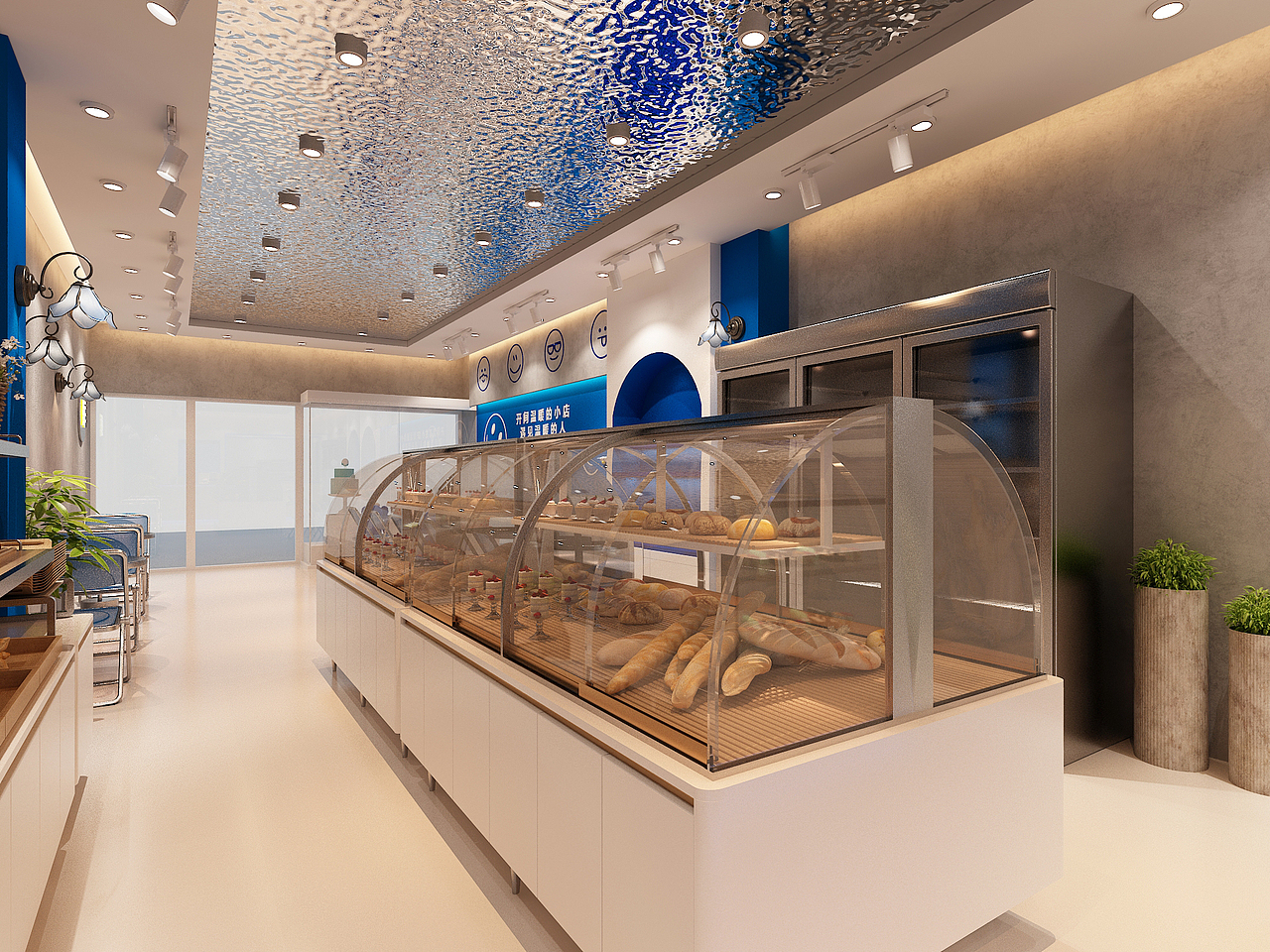 现代面包店奶茶店（图ZMjk2NDY3NTAw） - 酒店餐饮设计 - 站酷设计师星空工作室原创素材 - 站酷ZCOOL