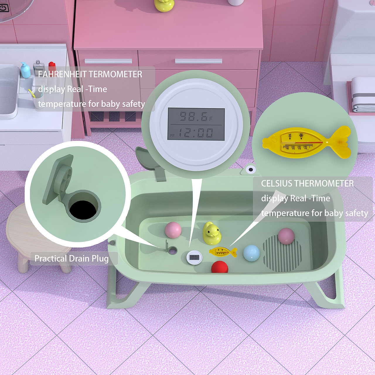 螃蟹浴盆产品建模渲染（图ZMzM0MTUxNDY4） - 产品 - 站酷设计师陳丶陳原创素材 - 站酷ZCOOL