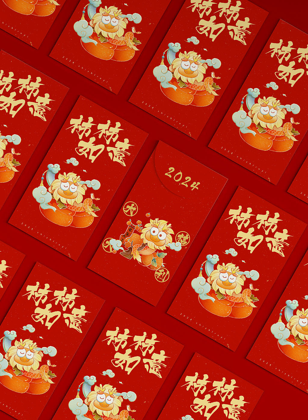 一组龙年插画（图ZMzU1MDAxNzA4） - 商业插画 - 站酷设计师韭菜盒he子原创素材 - 站酷ZCOOL