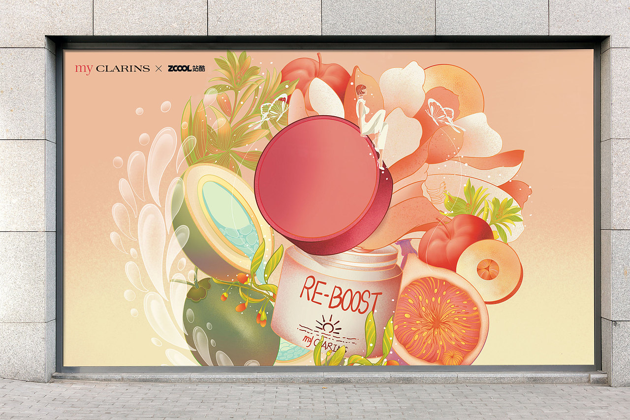 「好食肌长绽放」myCLARINS【美肌植愈记】（图ZMzQ2MDEwMTE2） - 海报 - 站酷设计师Ymiss原创素材 - 站酷ZCOOL