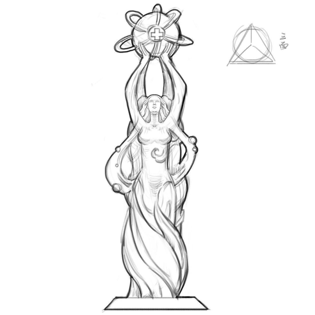 医院主题雕塑原创设计