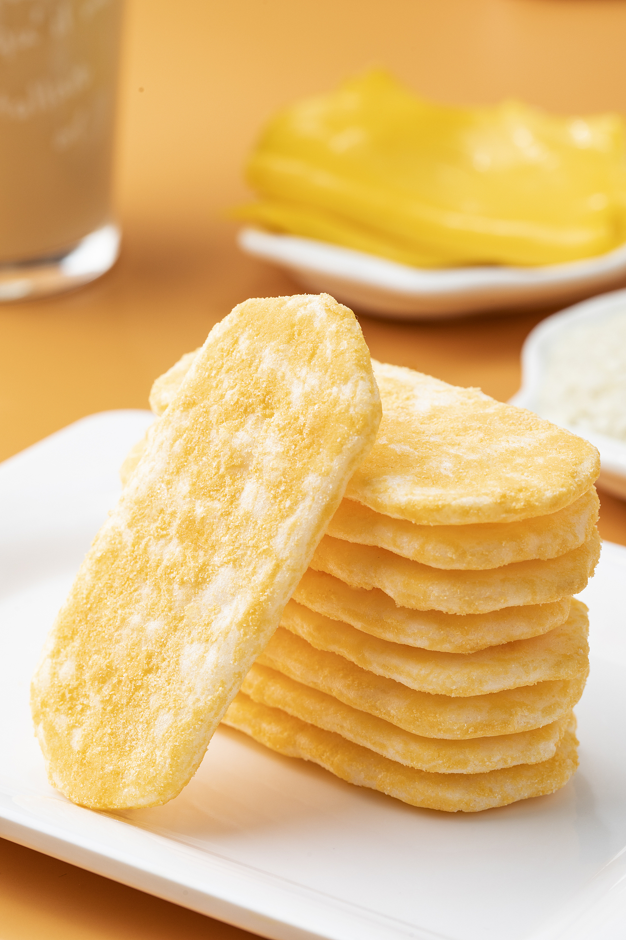 美食摄影/芝士仙贝