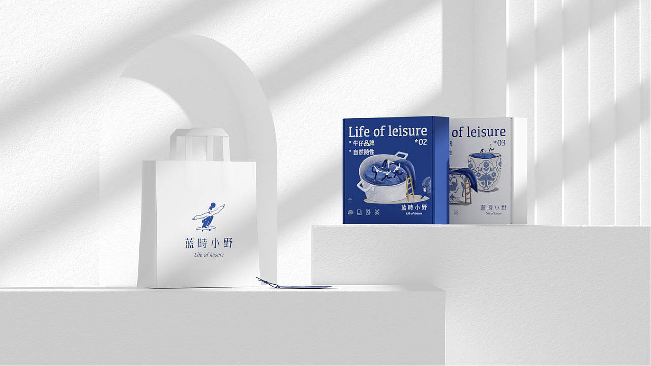 《蓝時小野》-牛仔布艺品牌设计（图ZMzEyMzM1Njcy） - 品牌 - 站酷设计师你好大海品牌设计原创素材 - 站酷ZCOOL