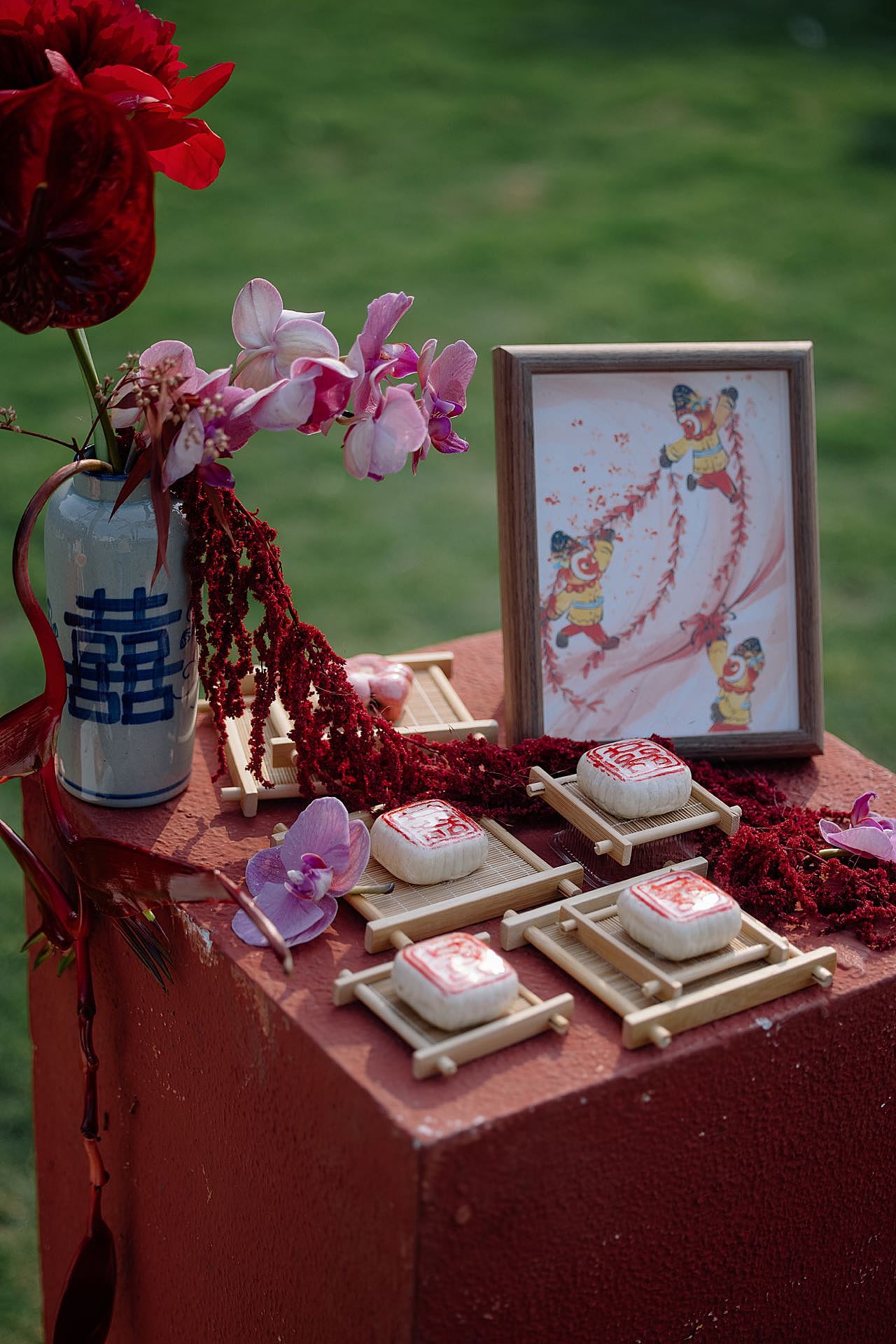 当自己的画参与了自己的婚礼