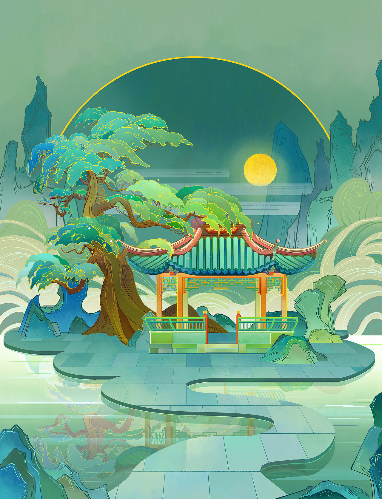 商业插画个人作品(扁平插画/绘本插画/国潮插画)