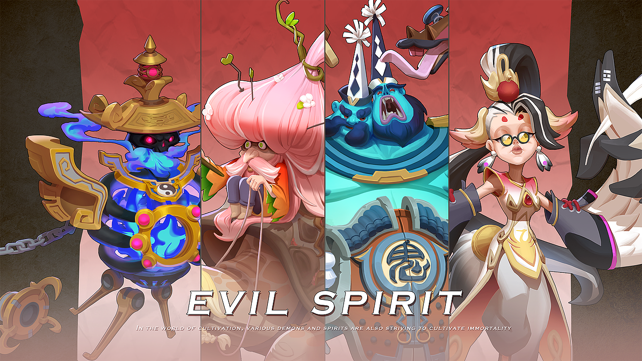 鬼蜮妖精卡通风格原画作品（图ZMzY0NTk5NTg4） - 独立游戏 - 站酷设计师yy_yy111原创素材 - 站酷ZCOOL