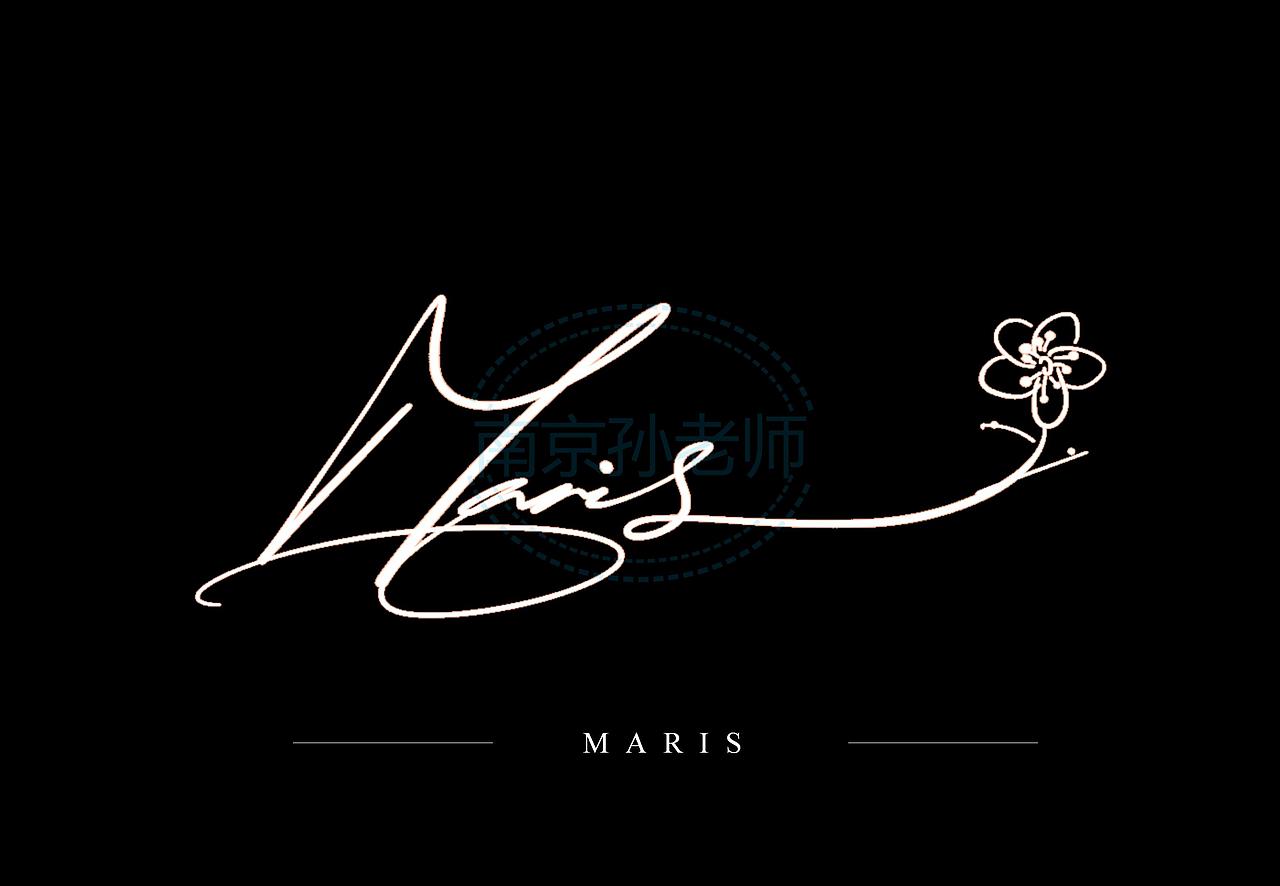 英文卡通签名丨中文卡通签名丨水印标志设计定制推荐