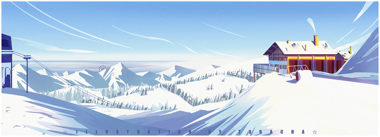组图——阳光中的雪景小屋（图ZMzAyNzU0NTY0） - 创作习作 - 站酷设计师兔八叉原创素材 - 站酷ZCOOL