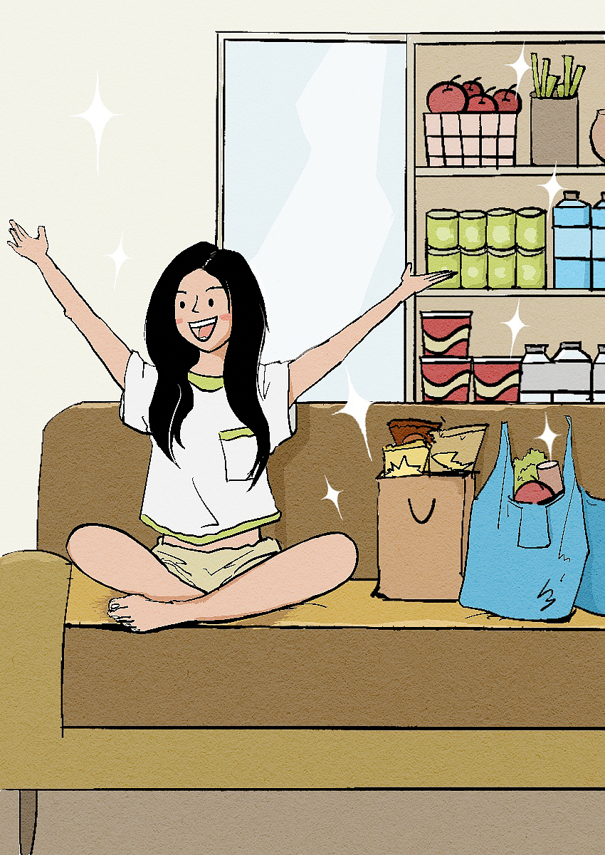 插畫(huà)——《囤貨》（圖ZMzIwNDU1MjI4） - 海報(bào) - 站酷設(shè)計(jì)師影視設(shè)計(jì)師西米原創(chuàng)素材 - 站酷ZCOOL