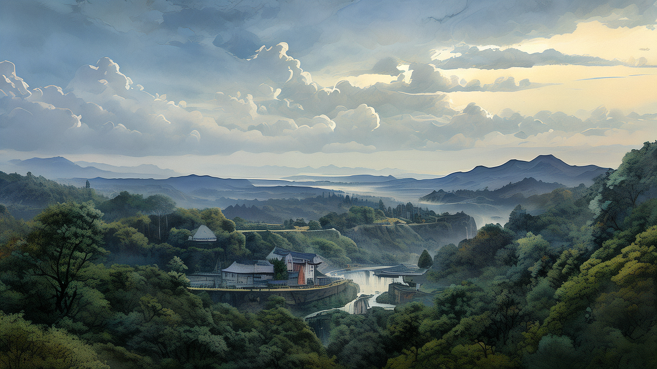 不同风格的山川风光(一)