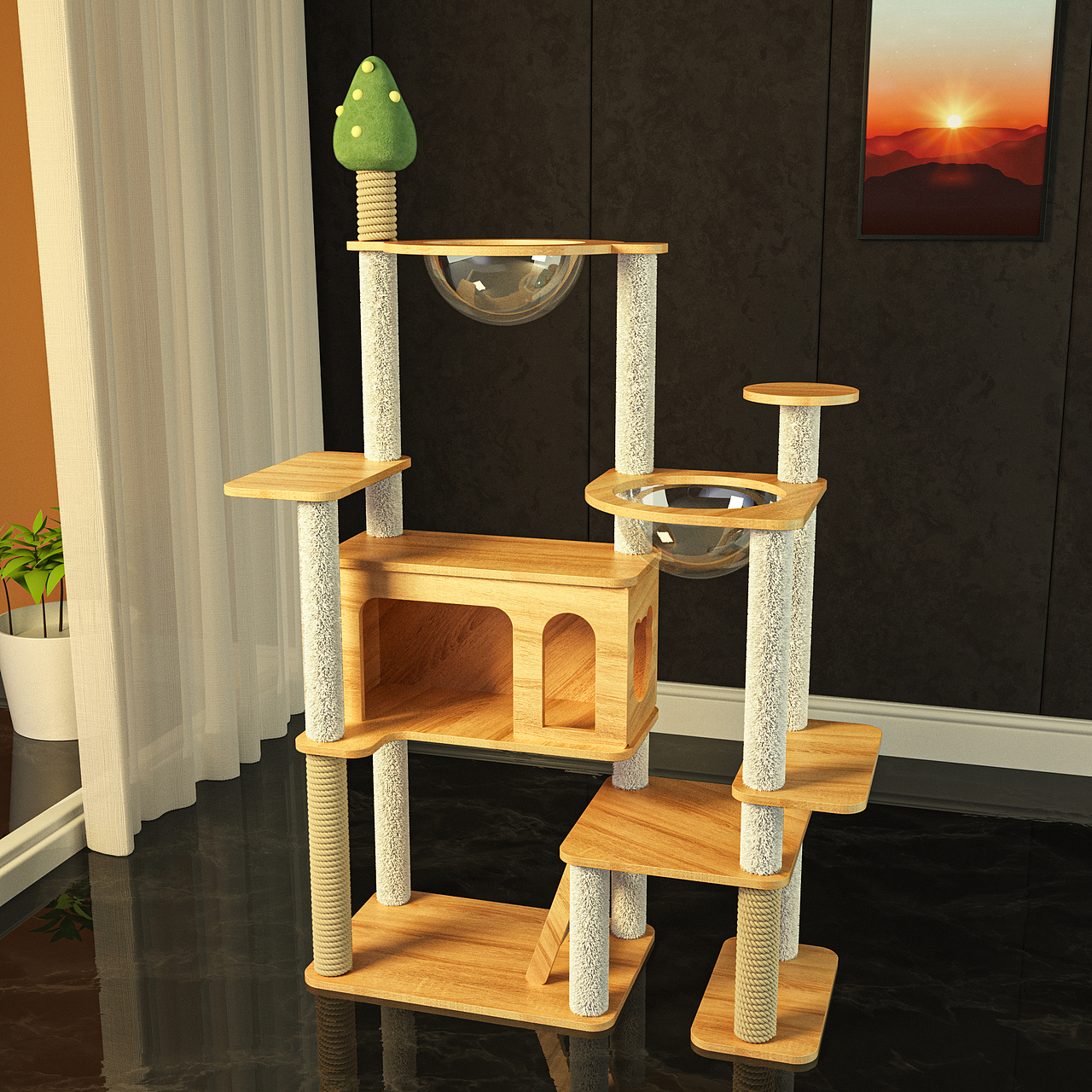 爬架场景渲染（图ZMzM1MjU2NzIw） - 其他 - 站酷设计师跑跑跑不快原创素材 - 站酷ZCOOL