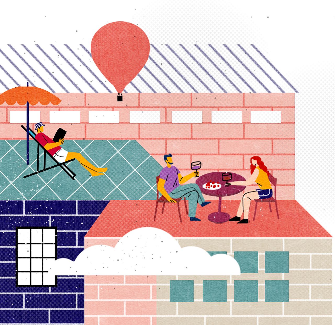 插画丨理想都市·理想生活（图ZMzEzMzU2MDE2） - 商业插画 - 站酷设计师晒太阳的鹿咂原创素材 - 站酷ZCOOL