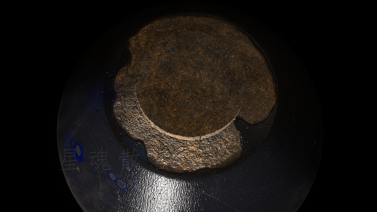 曜变天目茶碗渲染练习（图ZMzI4MjQyNTY4） - 场景 - 站酷设计师K叔_原创素材 - 站酷ZCOOL