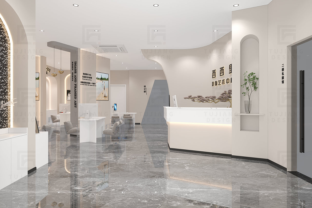 婚纱摄影馆,时尚轻盈的光影秘境