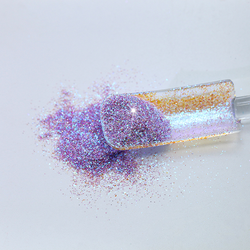 变色龙碎钻美甲原料拍摄