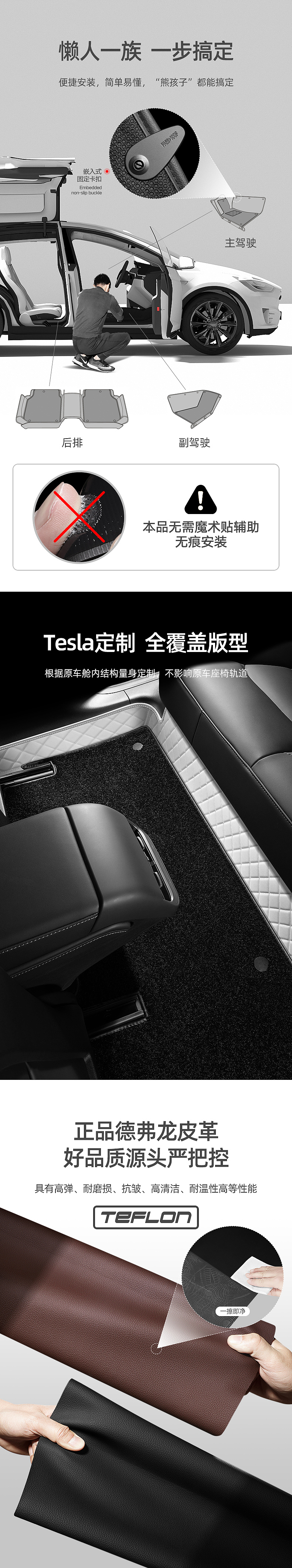 电商详情页设计&特斯拉汽车脚垫 | 阳光设计工作室出品（图ZMzcwNzc4OTY4） - 电商 - 站酷设计师徐阳晨原创素材 - 站酷ZCOOL