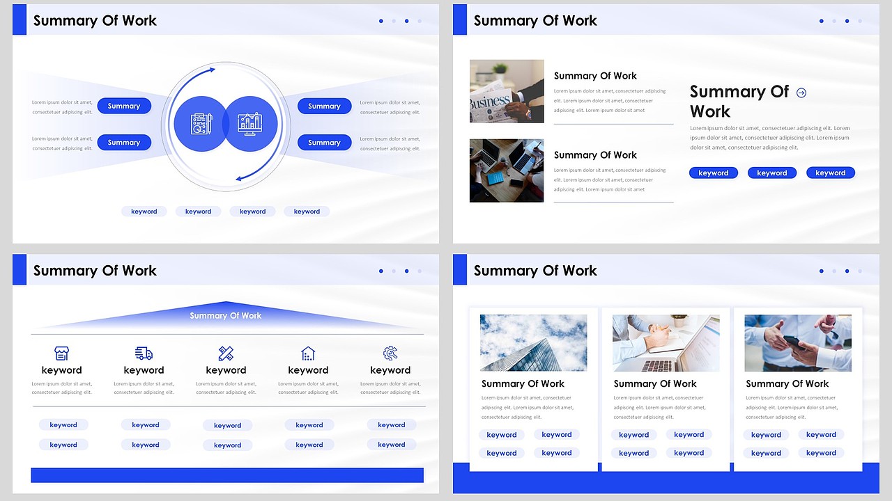 【耀你好看】蓝色极简商务时尚工作计划PPT5（图ZMzU0NzUwNzQw） - PPT/Keynote - 站酷设计师熊猫大人pandaren原创素材 - 站酷ZCOOL