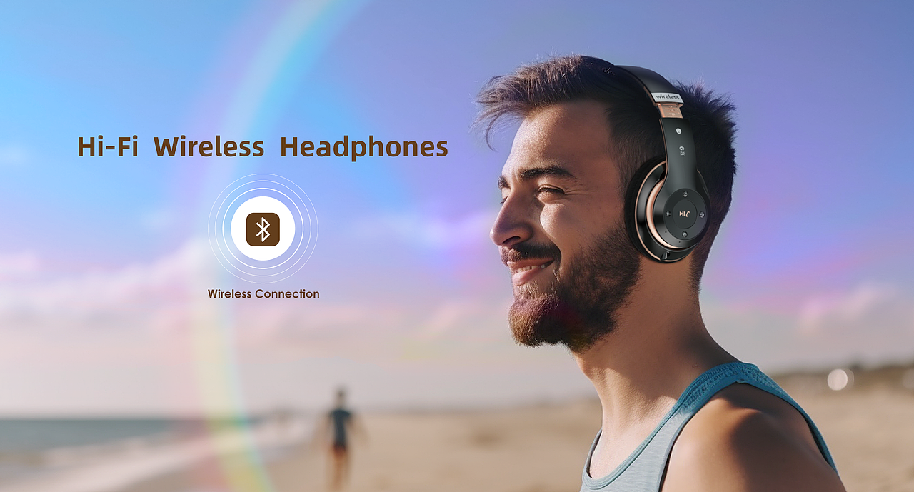 头戴耳机创意图片视频