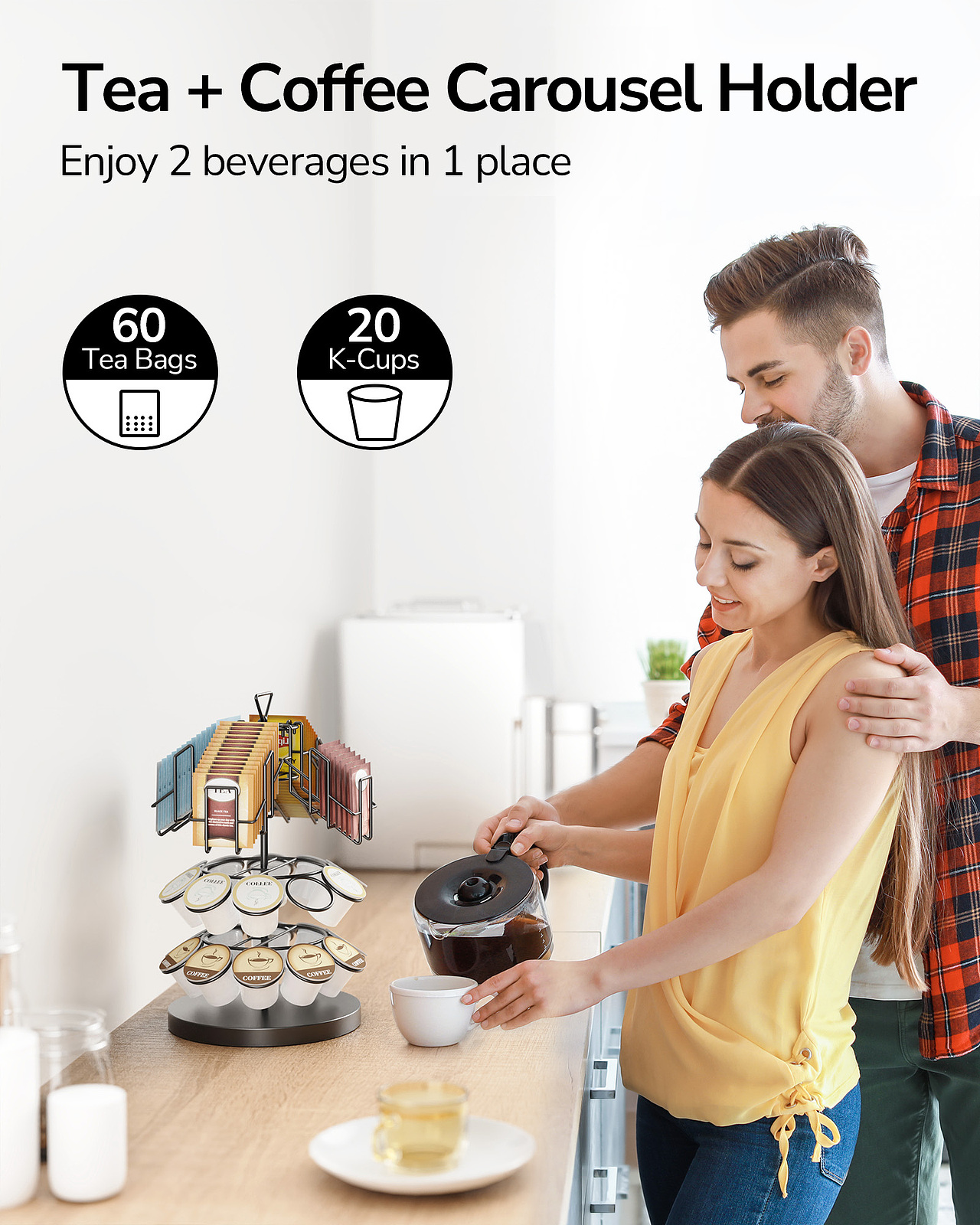 咖啡茶包收纳架亚马逊详情页