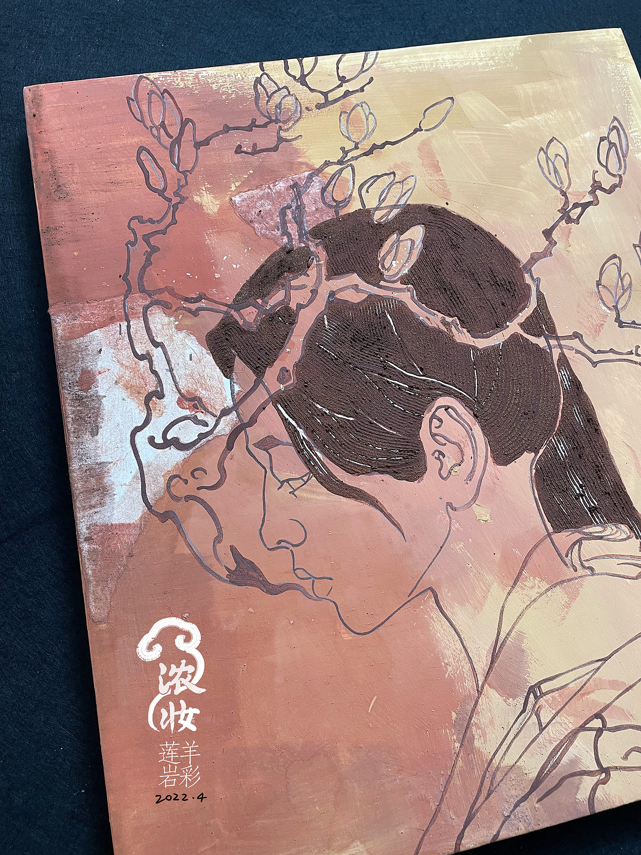 【岩彩】画师眼里,那抹不完美的“伤”才是画龙点睛