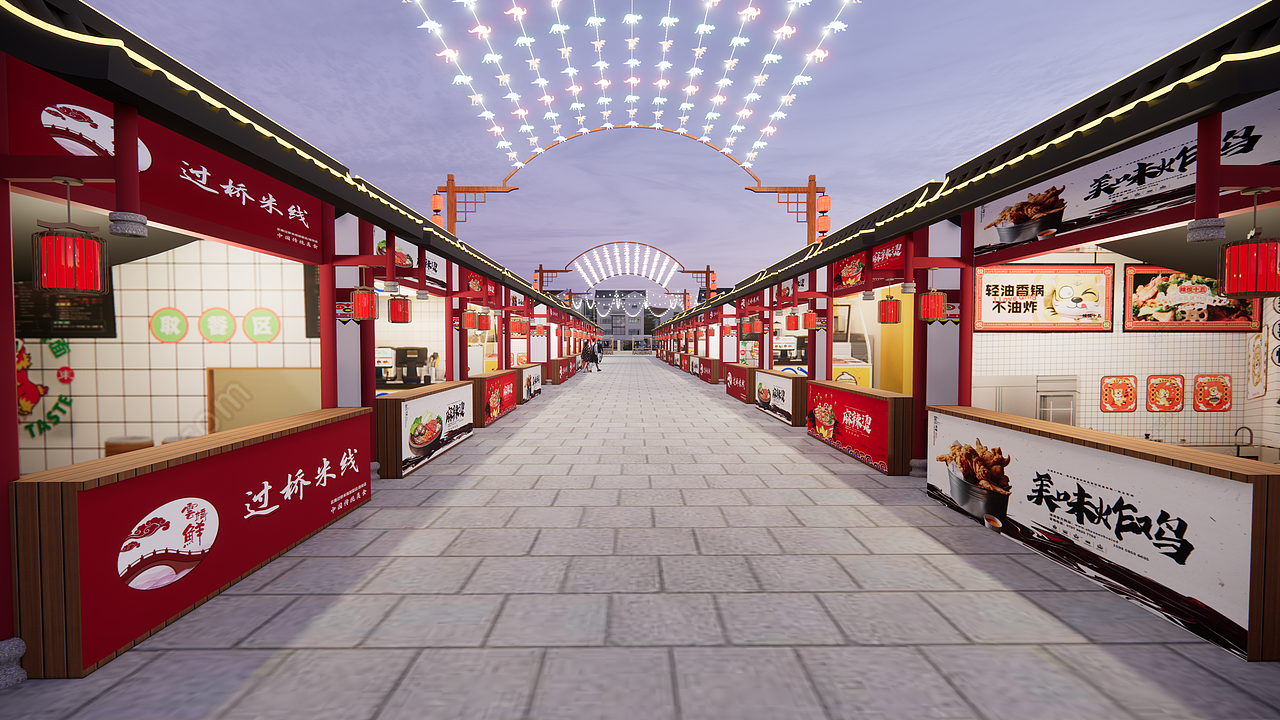 洪蓝夜市（图ZMzY4OTM2Mzgw） - 景观设计 - 站酷设计师一陈怪兽一原创素材 - 站酷ZCOOL